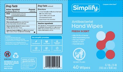 Simplify fresh scent_40.jpg label - Simplify fresh scent 40